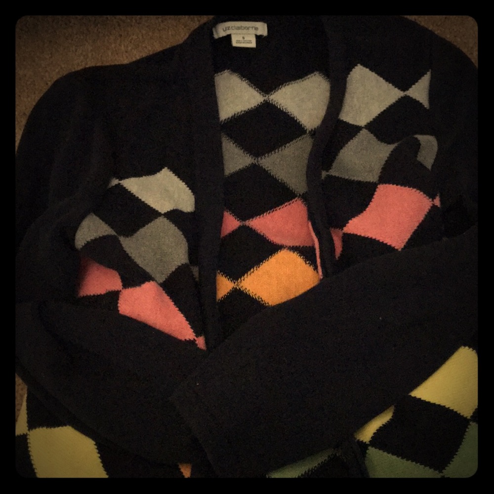 Multi colored long sleeve cardigan!